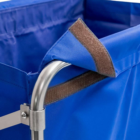 Wózek hotelowy na pranie Mega-M 86x65x80 cm składany niebieski