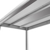 Stół ze stali nierdzewnej przyścienny z półką  Mega-M S-120 cm G-70 cm H-85 cm N