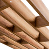 Lamel sufitowy/ ścienny podwieszany modułowy Mega-M H- 250 cm L- 96 cm G- 10 cm dąb kraft N