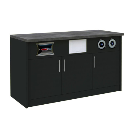 Szafka pod ekspres do kawy Mega-M H-92 cm L-154 cm G-60 cm czarny N
