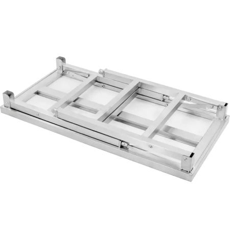 Stół ze stali nierdzewnej centralny składany Mega-M S-100 cm G-60 cm H-85 cm N