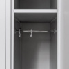 Szafka ubraniowa BHP Mega-M J-90 3 drzwiowa szara S-90 cm G-50 cm H-180 cm skręcana N