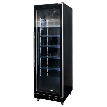 Witryna chłodnicza 1-drzwiowa 600L Mega-M DIEGO R62 Prestige black oświetlenie LED