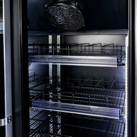 Witryna chłodnicza Mega-M DIEGO R112 Prestige black  S-112 cm G-63 cm H-198 cm N