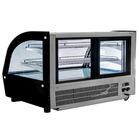 Witryna chłodnicza nastawna Mega-M CLARA MINI S120 S-120 cm G-53 cm H-69 cm inox N