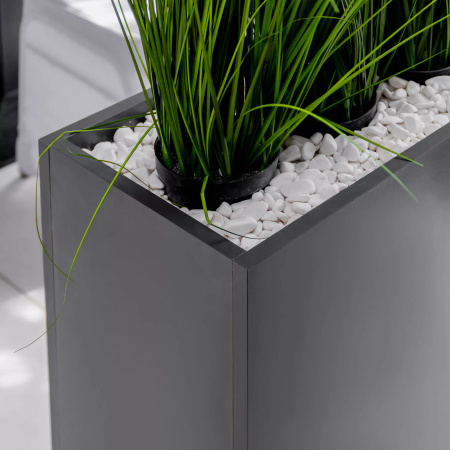 Skrzynia kwiatowa Mega-M H-70 cm L-135 cm G-30 cm Antracyt 0164