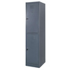 Szafka ubraniowa skrytkowa BHP Mega-M J-40/2 2 drzwiowa grafitowa S-40 cm G-50 cm H-180 cm skręcana N