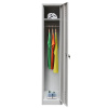 Szafka ubraniowa BHP Mega-M J-40 1 drzwiowa szara S-36 cm G-50 cm H-180 cm skręcana N
