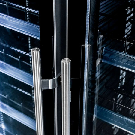 Witryna chłodnicza 2-drzwiowa 800L Mega-M DIEGO R112 Prestige black oświetlenie LED