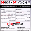 Witryna cukiernicza Mega-M ELSA S90 white