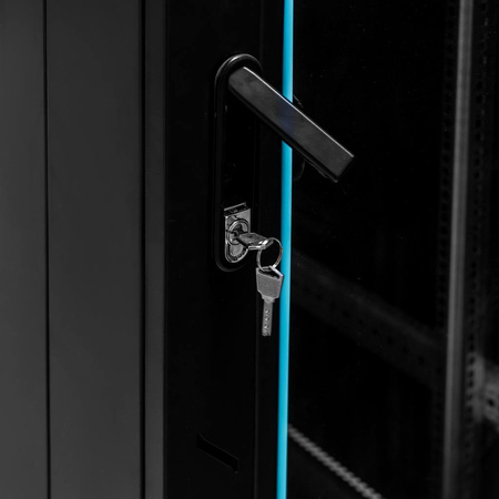 Szafa Rack 19" 32U serwerowa na elektronikę Mega-M stojąca 60x100x156,5 cm czarna