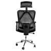 Fotel biurowy obrotowy FURVERO Eclipse BM/A3D/L3D/H2D czarny spełnia wymogi BHP