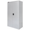 Szafa gospodarcza socjalna Mega-M 2-drzwiowa z półkami S-90 cm szara