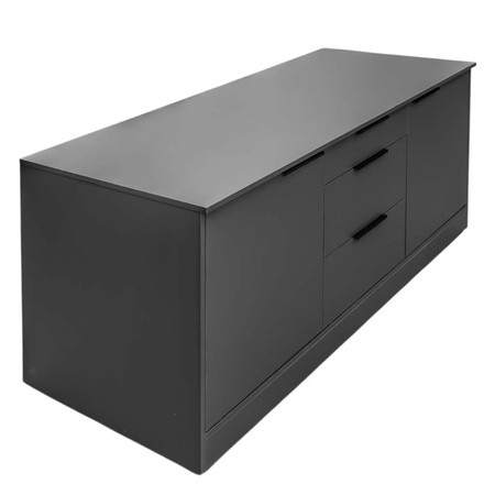 Szafka pod ekspres do kawy mobilna Mega-M H-87 cm L-184 cm G-76 cm antracyt