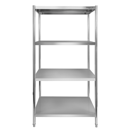 Regał ze stali nierdzewnej z 4 półkami Mega-M 120x60x180 cm