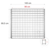 Wypełnienie krata Wema Mega-M G-99 cm L-89,5 cm H-3 cm ocynk 500 kg (6.8x5/3x0.2) wpuszczana  N
