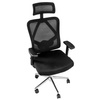 Fotel biurowy obrotowy FURVERO Eclipse BM/A3D/L3D/H2D/S czarny spełnia wymogi BHP