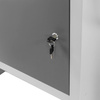 Stół warsztatowy Mega-M  HANDYMAN S-160cm x G-60 cm x H-85 cm 6 szuflad + 1 szafka grafit N