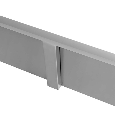Półka wisząca pojedyńcza ze stali nierdzewnej Mega-M S-120 cm G-30 cm N