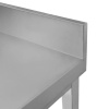 Stół ze stali nierdzewnej przyścienny z półką Mega-M S-60 cm G-70 cm H-85 cm N