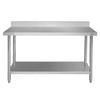 Stół ze stali nierdzewnej przyścienny z półką Mega-M STANDARD S-150 cm G-70 cm H-85 cm N