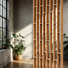 Lamel sufitowy/ ścienny podwieszany modułowy Mega-M H- 250 cm L- 96 cm G- 10 cm dąb kraft N