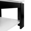Stolik biurowy Mega-M 60x60x50 cm biel alpejska/czarny