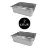 Pojemnik GN 2/1 ze stali nierdzewnej Mega-M 65x53x20 cm zestaw 2 szt.