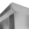 Szafka wisząca ze stali nierdzewnej otwarta Mega-M S-120 cm G-40 cm H-60 cm N