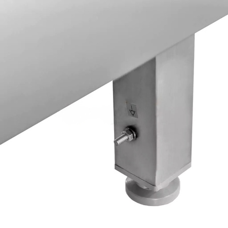 Stół gastronomiczny ze stali nierdzewnej spawany przyścienny z szafką Mega-M 180x60x85 cm