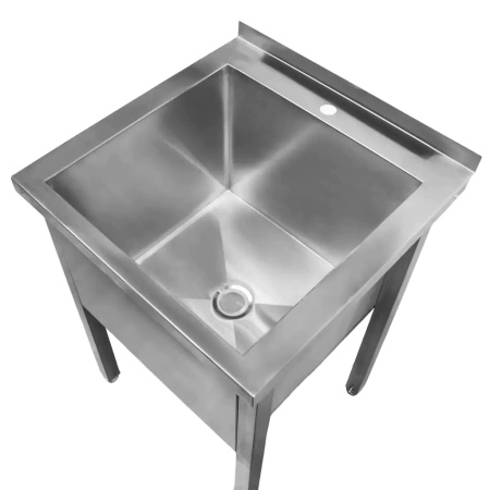 Basen gastronomiczny spawany jednokomorowy Mega-M 60x60x85 cm stal nierdzewna