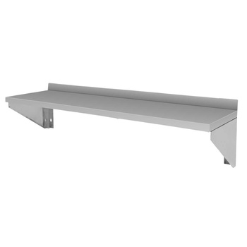 Półka ze stali nierdzewnej wisząca jednopoziomowa Mega-M 120x30 cm