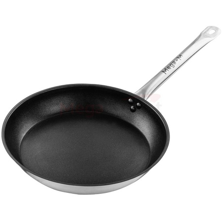 Patelnia nieprzywierająca ze stali nierdzewnej Mega-M ⌀32cm