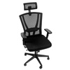 Fotel biurowy obrotowy FURVERO Zenith BP/A2D/L2D/H2D/S czarny spełnia wymogi BHP