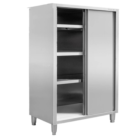 Szafa ze stali nierdzewnej magazynowa 2-drzwiowa Mega-M S-120 cm G-50 cm H-180 cm N