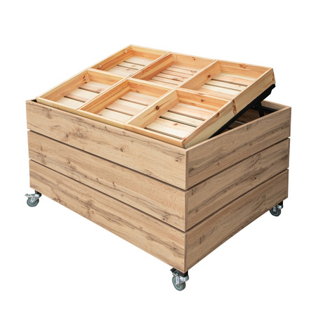 Wyspa na warzywa i owoce Mega-M H-75 cm L-131 cm G-94 cm dąb wotan