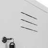 Szafka skrytkowa BHP Mega-M J-40/4 4 drzwiowa szara S-40 cm G-50 cm H-180 cm skręcana N