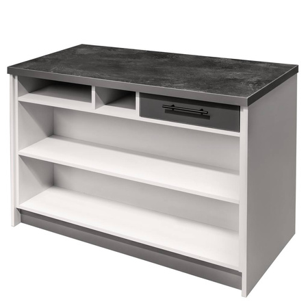 Lada sklepowa sprzedażowa impulsowa Mega-M H-90 cm L-120 cm G-60 cm jasny szary