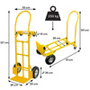 Wózek magazynowy młynarka Mega-M 2w1 transportowy żółty 250 kg karton N