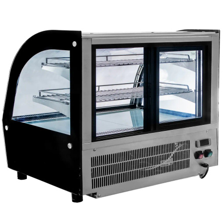 Witryna chłodnicza nastawna Mega-M CLARA MINI S90  S-90 cm G-53 cm H-69 cm inox N