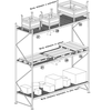 Wypełnienie krata WEMA Mega-M G-111 cm L-89.5 cm H-3 cm ocynk 1000 kg (3.4x7.6/3x0.2) nakładana N