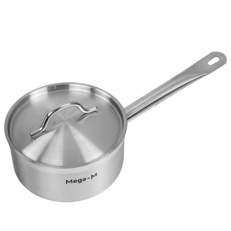 Rondel gastronomiczny wysoki z pokrywką Mega-M PRO 3l śr. 18 cm x h 10 cm N