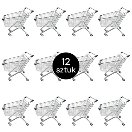 Wózek sklepowy Mega-M YR 95l S-50 cm ZESTAW 12 szt