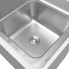 Stół ze stali nierdzewnej przyścienny ze zlewem po prawej stronie i z szafką Mega-M S-100 cm G-60 cm H-85 cm N