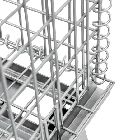 Pojemnik siatkowy gitterbox z kołami Mega-M 80x60x64 cm kosz metalowy składany