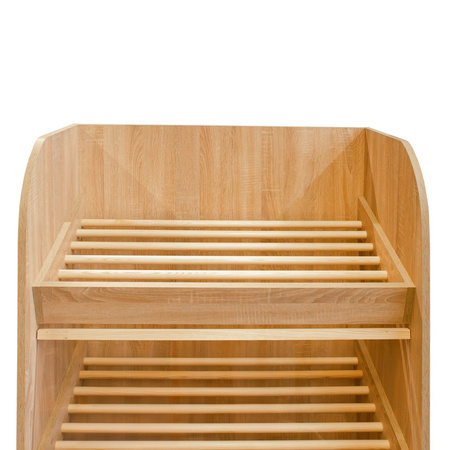 Regał na pieczywo Mega-M H-180 cm L-90 cm G-60 cm dąb sonoma