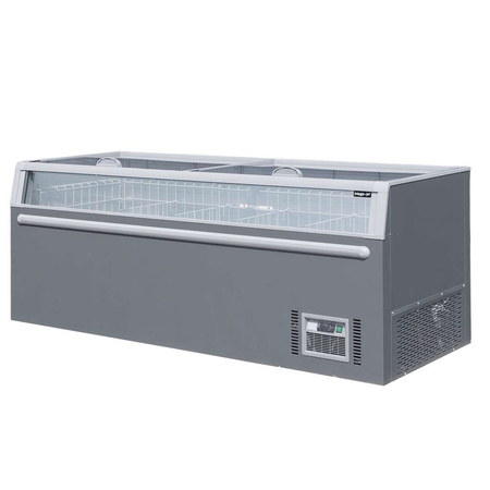 Zamrażarka Mega-M OZI i210 szklane boki Automatyczne rozmrażanie S-210 cm G-85 cm H-87 cm N
