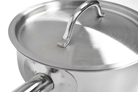 Rondel z pokrywką ze stali nierdzewnej Mega-M 0,8L 14x5,5 cm