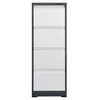 Szafka metalowa kartotekowa Mega-M WENUS W-4/S 4 szuflady A4 grafitowa/ szary front S-45 cm G-62 cm H-134 cm skręcana N