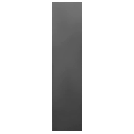 Szafa biurowa metalowa Mega-M WENUS W-07 na dokumenty przeszklone drzwi grafitowa / szary front S- 90 cm G- 40 cm H-185 cm skręcana N